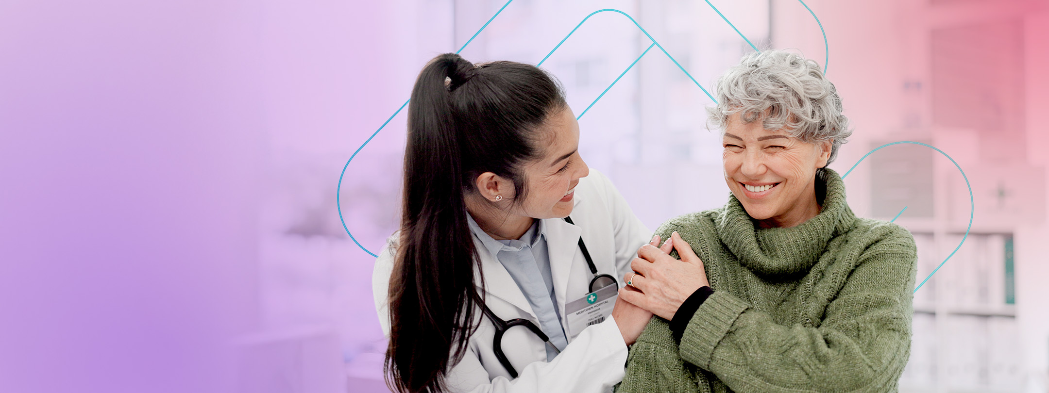 Image of doctor and patient 